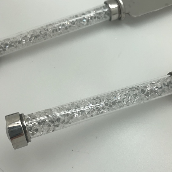 ZGALLERIE silver diamond cake knife and server. - Picture 3 of 7